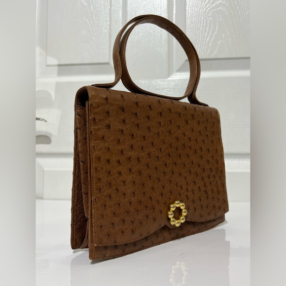 Vintage Majestic Ostrich Leather Kelly Bag - Picture 6 of 14